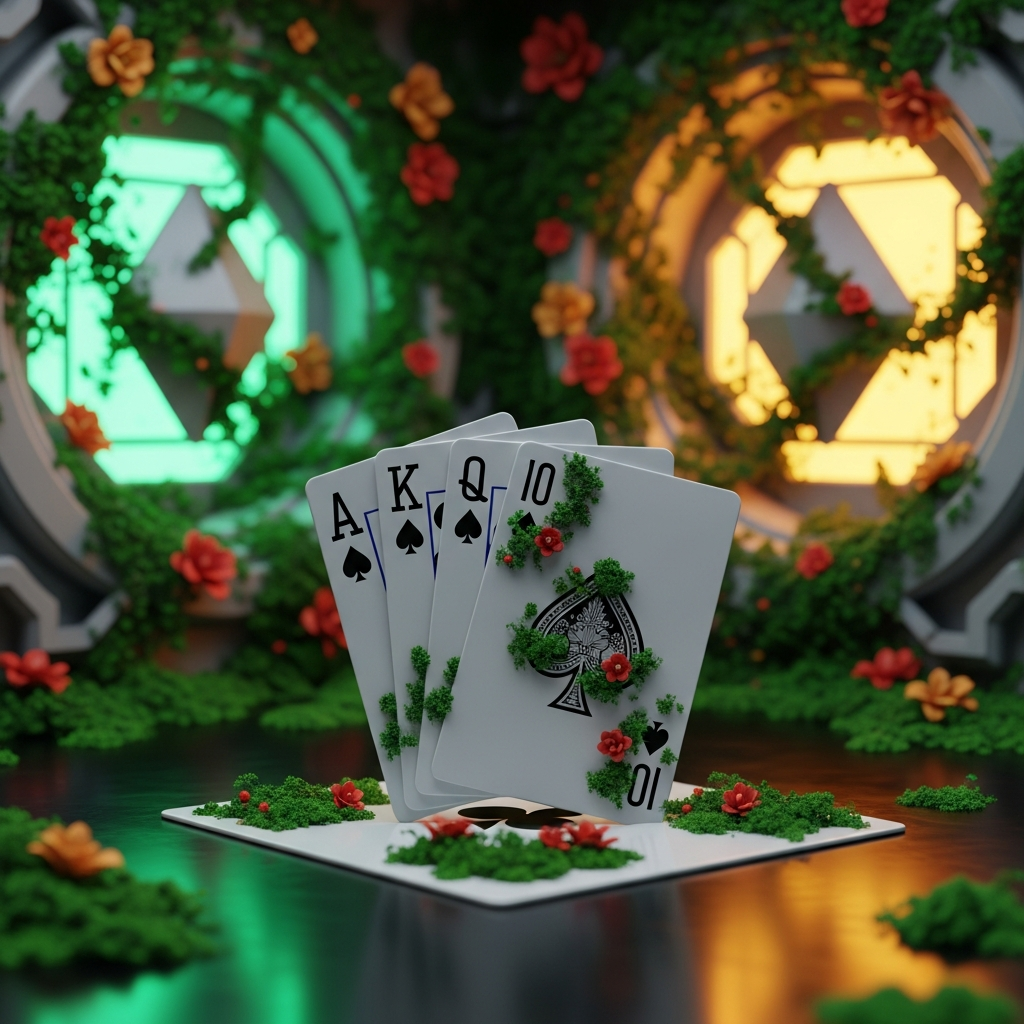 Welcome bonus offer card with chip and coins